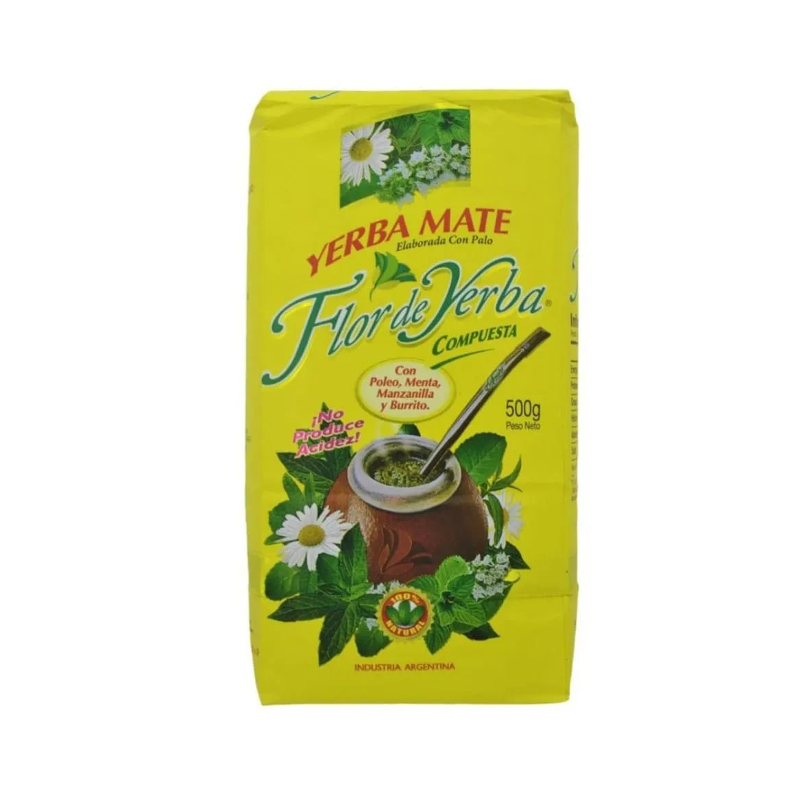 Yerba mate Flor de yerba compuesta amarilla