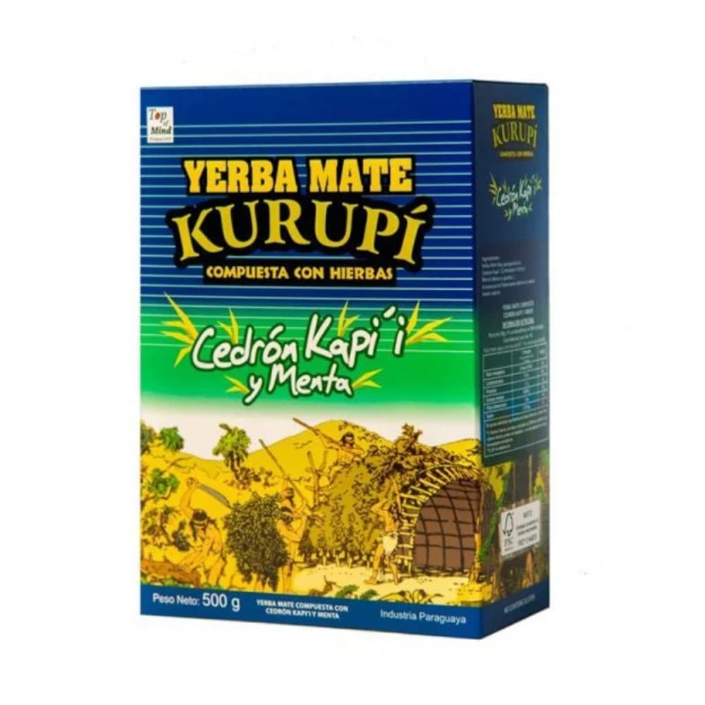 Yerba mate Kurupí cedrón, kapi y menta