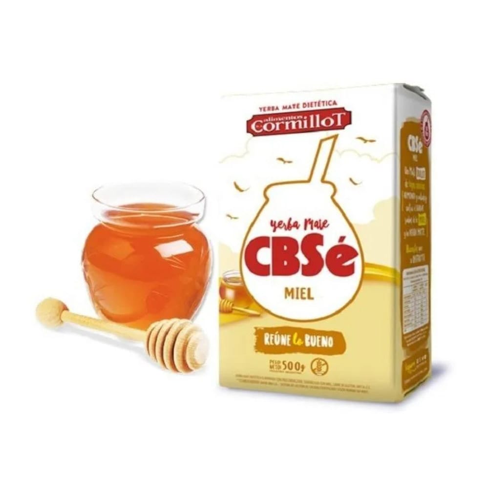 Yerba Mate CBSé endulzada con miel 500 grs.