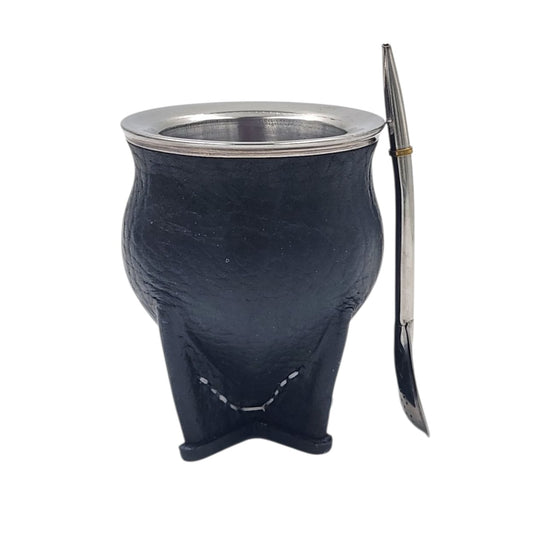 Mate camionero acero + bombilla