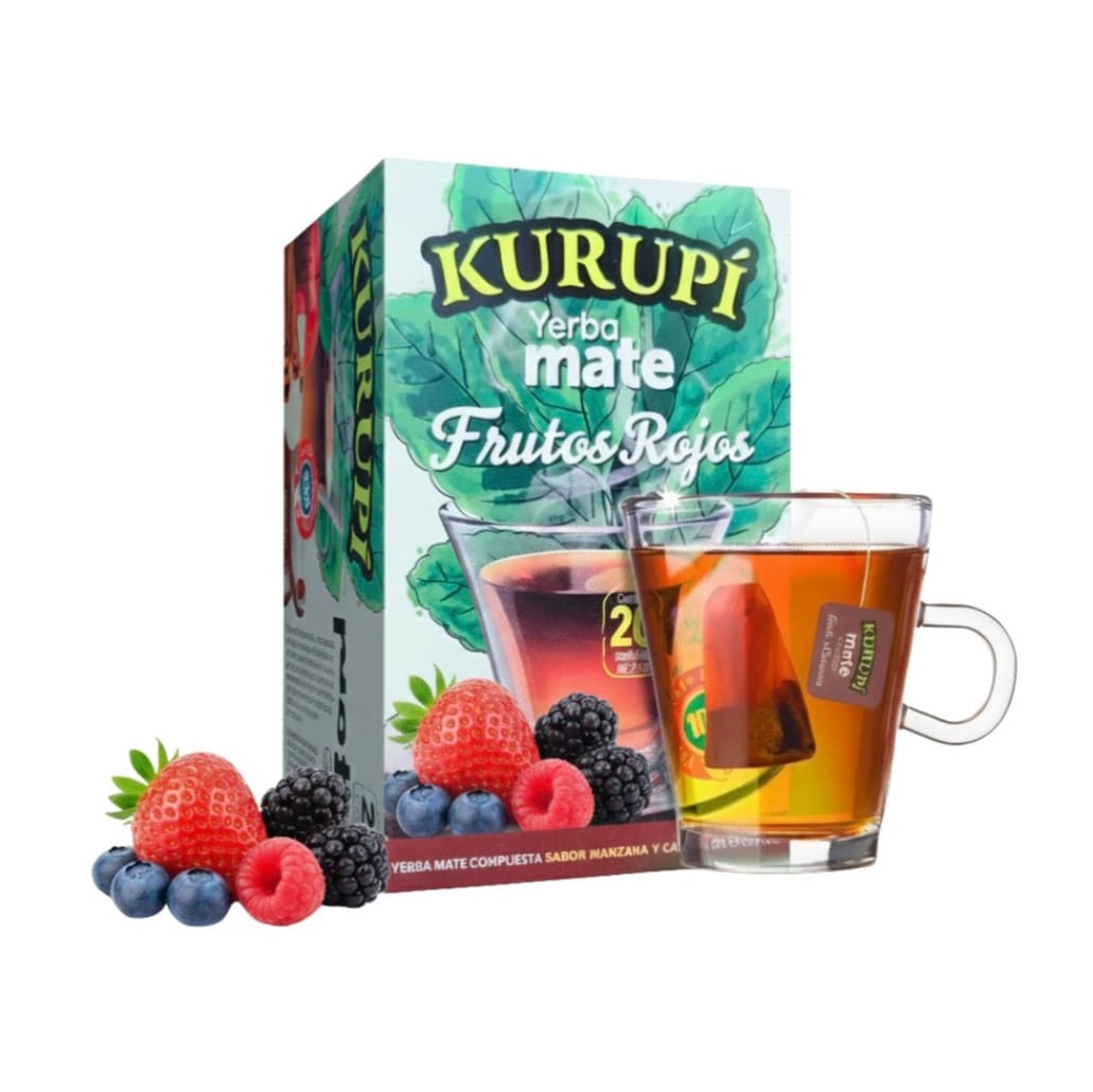 Mate cocido Kurupí con frutos rojos