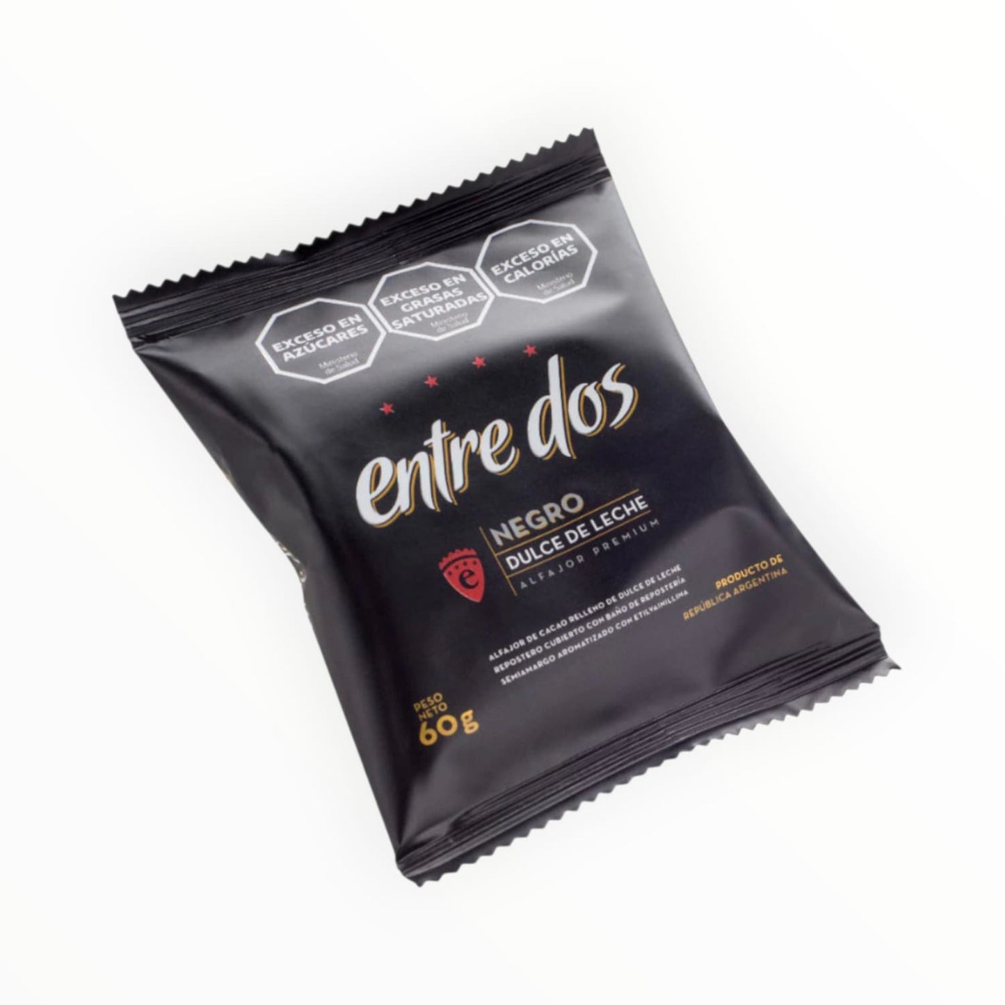 Alfajor Entre Dos Premium negro 60 grs.