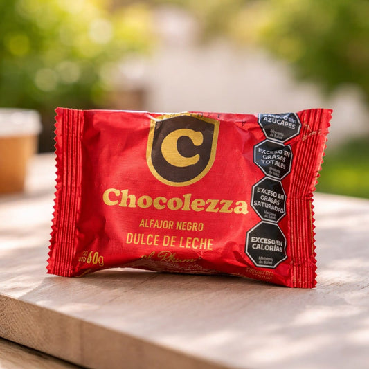 Alfajor Negro Chocolezza al ron 60 grs.