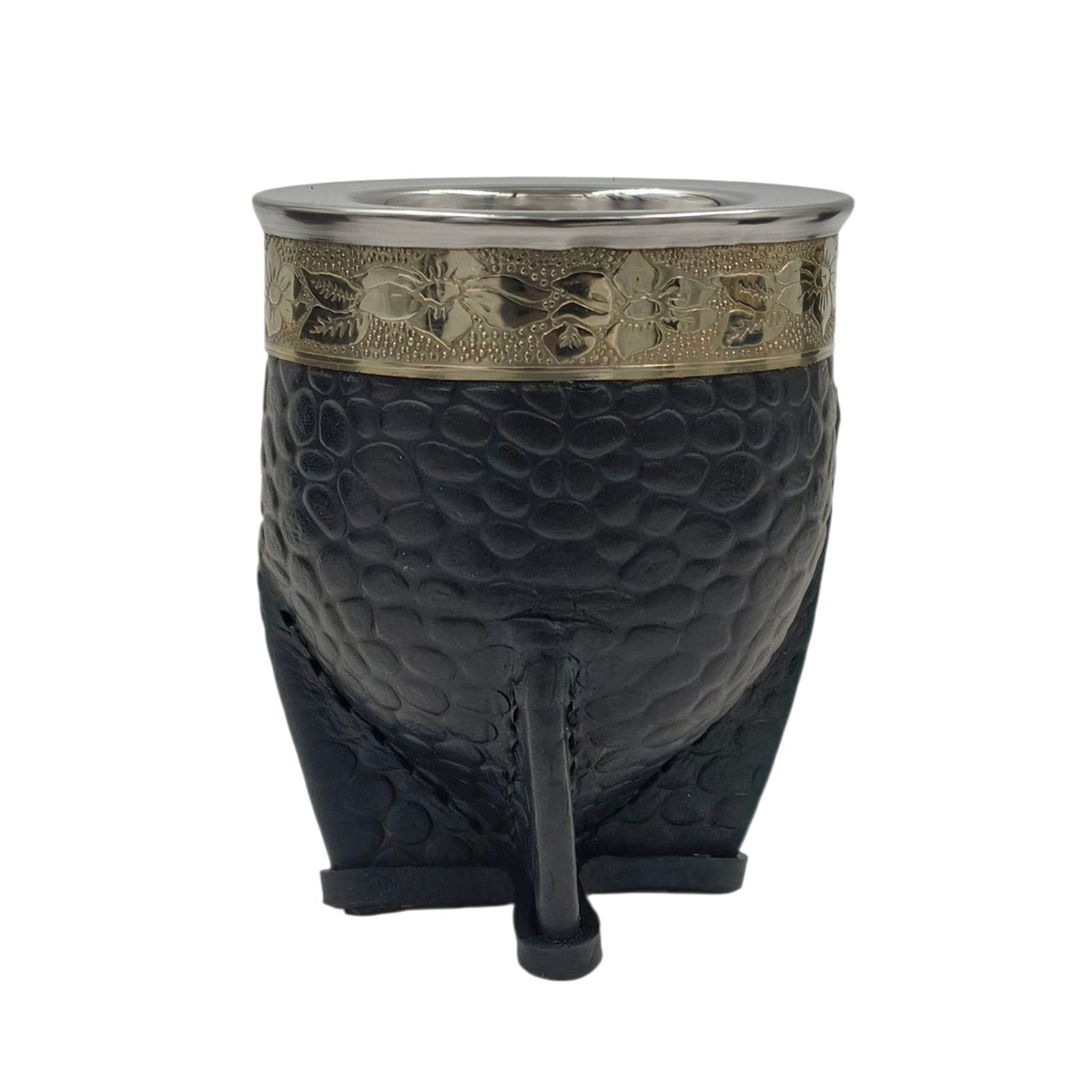 Mate imperial acero texturado fleje en alpaca