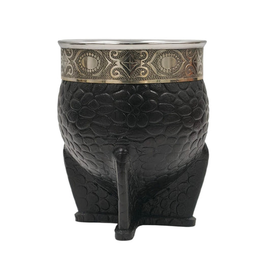 Mate calabaza imperial croco alpaca