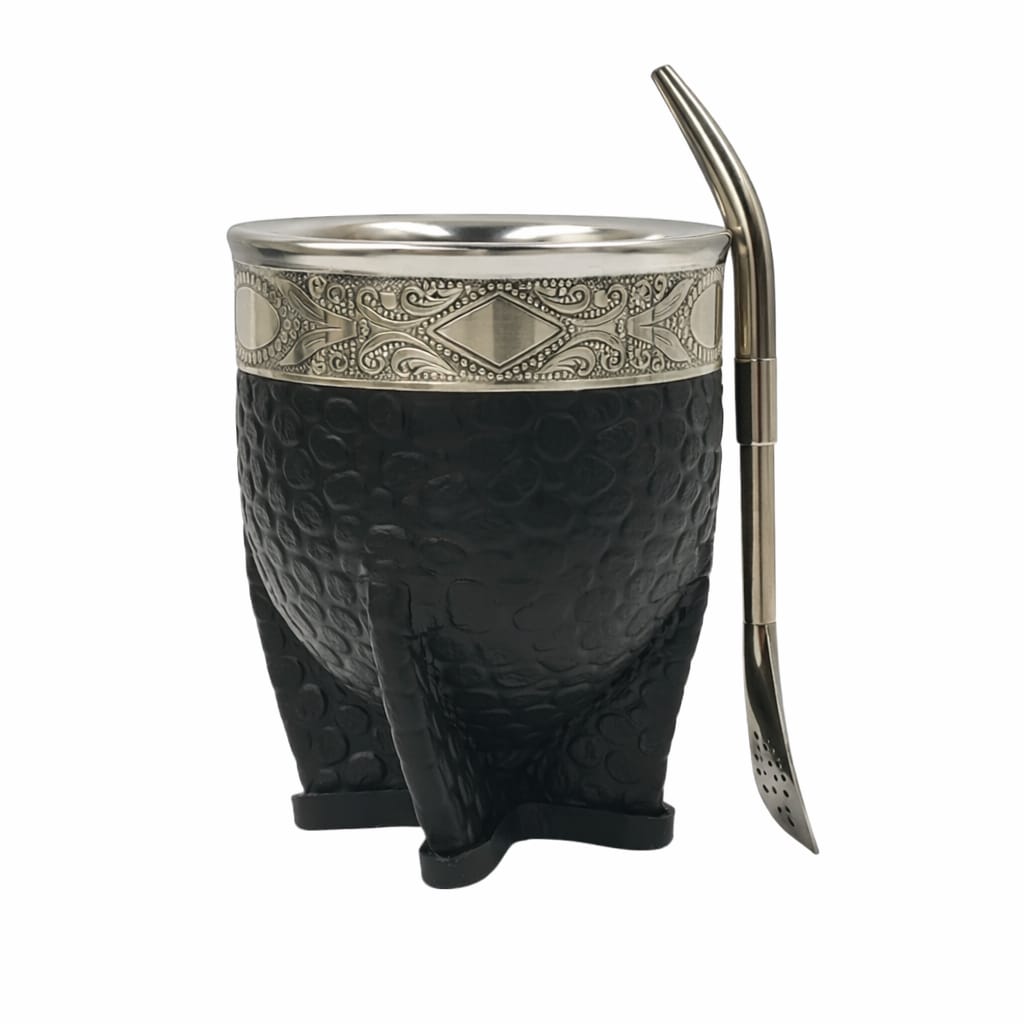 Mate imperial acero fleje en alpaca+ bombilla
