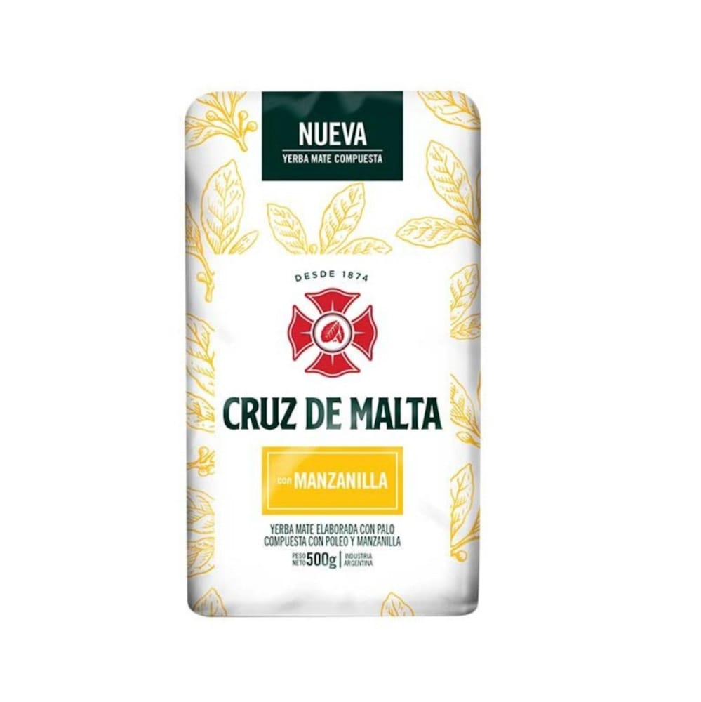 Yerba mate cruz de malta de manzanilla 500 grs