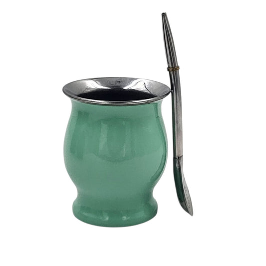 Mate acero copa + bombilla