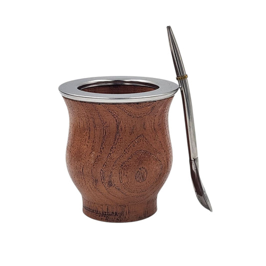 Mate camionero algarrobo + bombilla