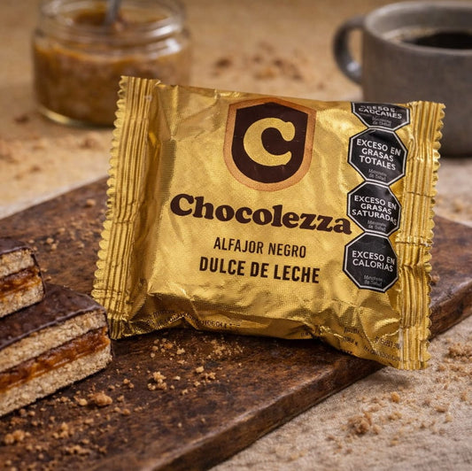 Alfajor Negro Chocolezza dulce de leche 60 grs.