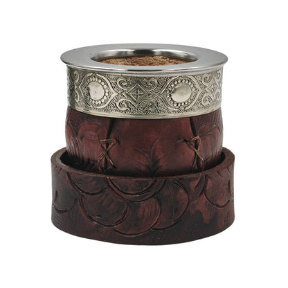 Mate imperial calabaza con base desmontable y virola lisa