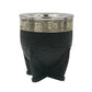 Mate imperial acero fleje en alpaca cuero texturado