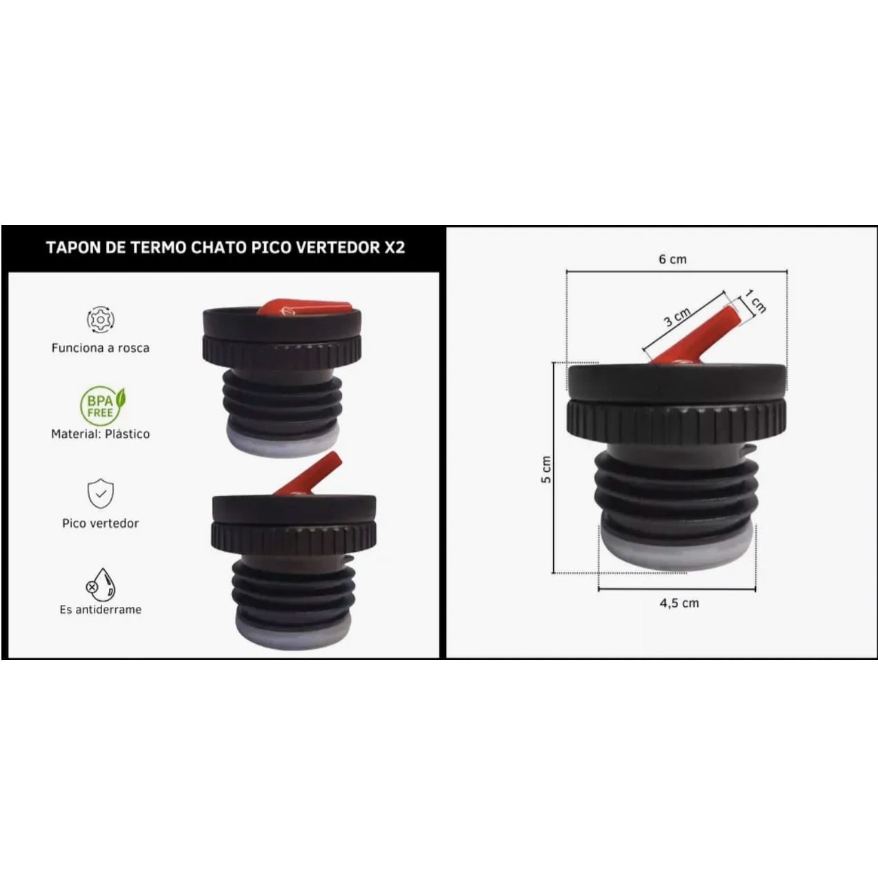 Tapon cebador universal