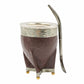 Mate imperial calabaza en alpaca con bolitas + bombilla
