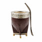 Mate imperial calabaza en alpaca con bolitas + bombilla