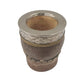 Mate imperial cuero crudo base desmontable.
