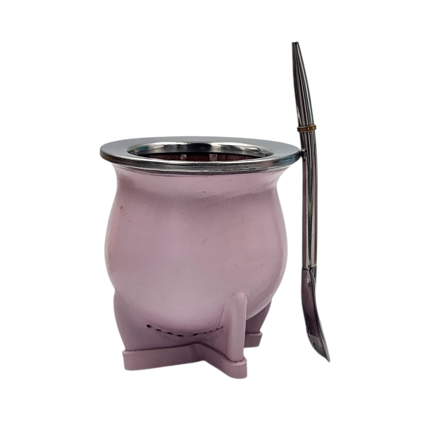 Mate camionero cerámico uruguayo + bombilla