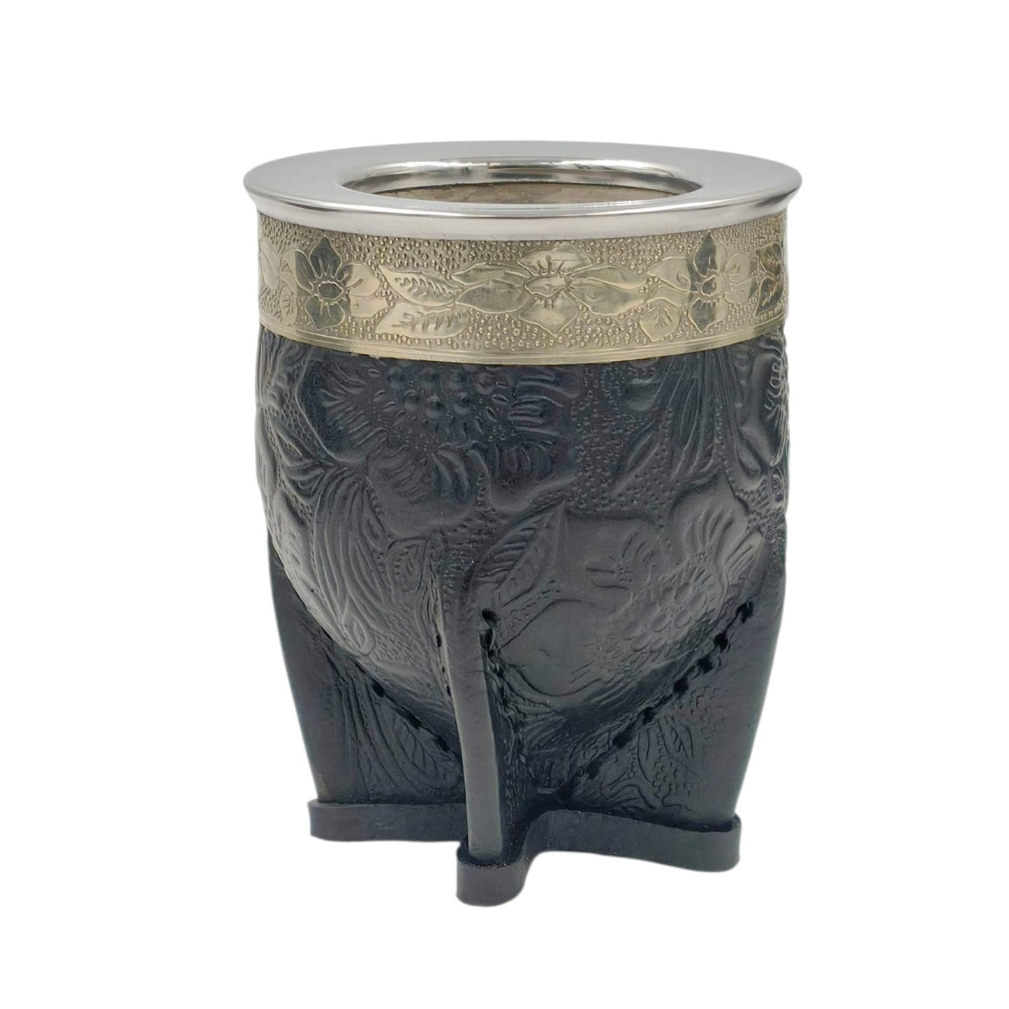 Mate imperial acero texturado fleje en alpaca