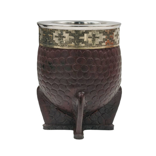 Mate calabaza imperial croco alpaca