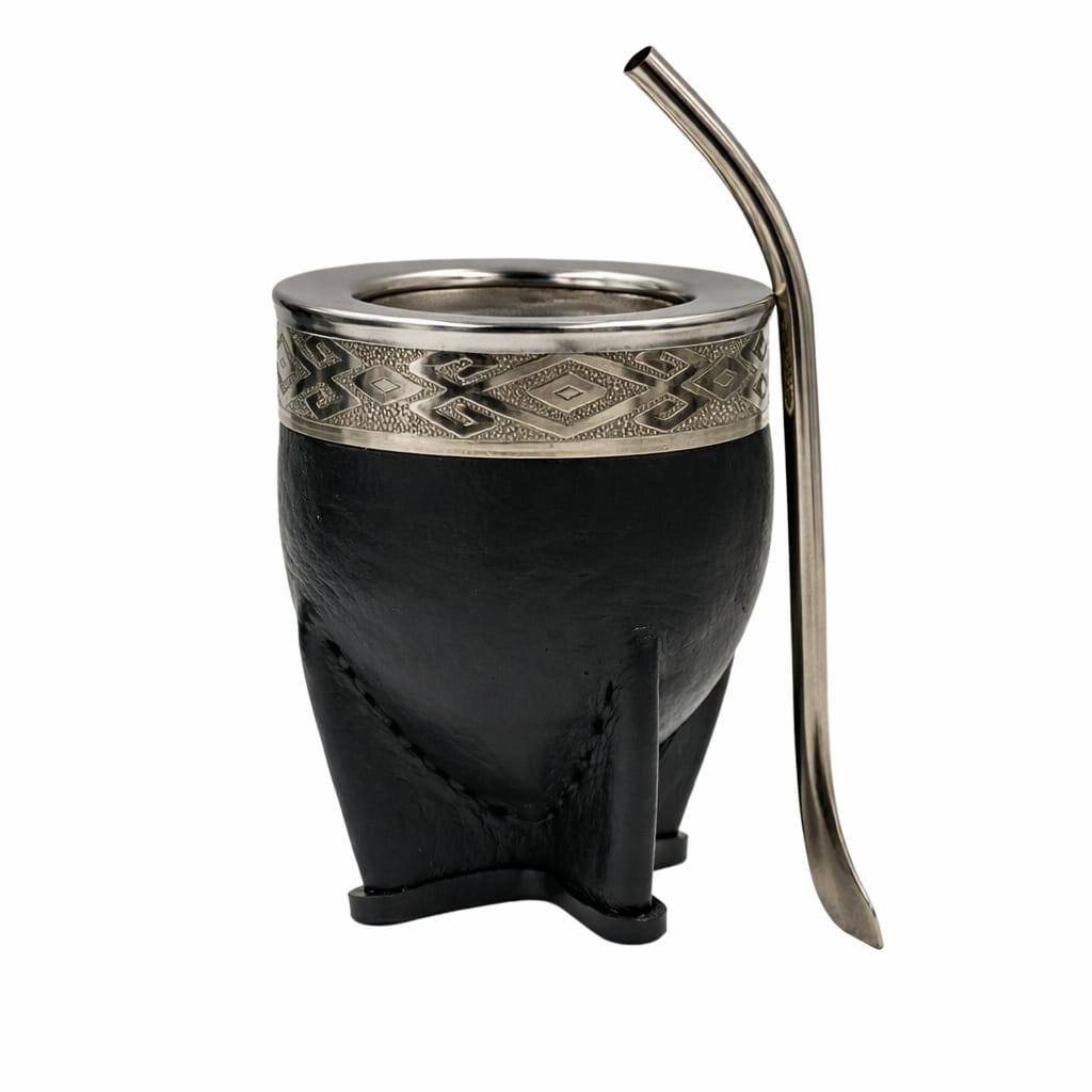 Mate imperial de calabaza acero - alpaca + bombilla
