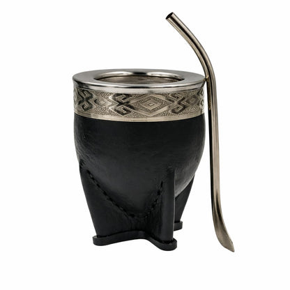 Mate imperial de calabaza acero - alpaca + bombilla