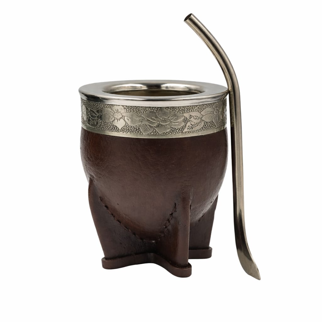 Mate imperial de calabaza acero - alpaca + bombilla