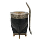 Mate imperial calabaza en alpaca con bolitas + bombilla