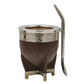 Mate imperial calabaza en alpaca con bolitas + bombilla