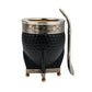 Mate imperial calabaza en alpaca con bolitas + bombilla